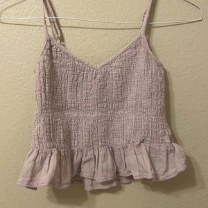 Purple crop top/tank a little worn and a size medium